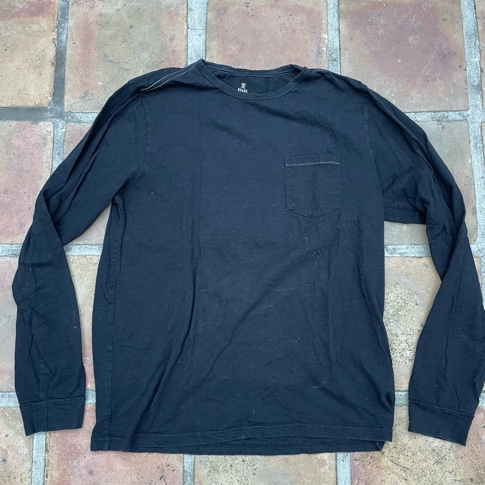Roark Slub Black Long Sleeve T-Shirt
